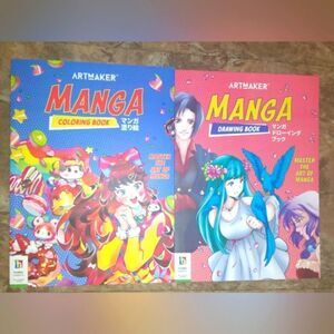 Set of 2 New Manga Activity Books